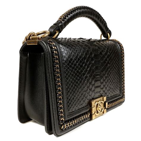 chanel python boy bag price|chanel python bags price.